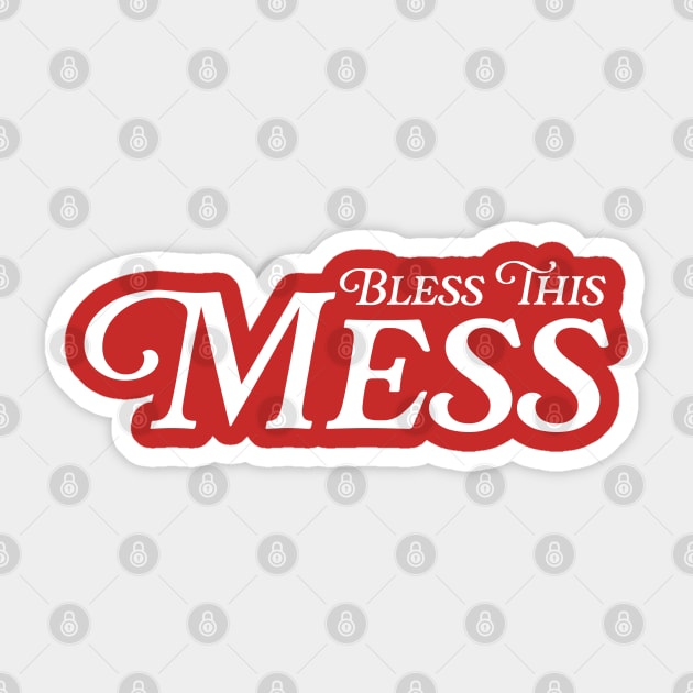 Bless This Mess ))(( FML Humor Sticker by darklordpug